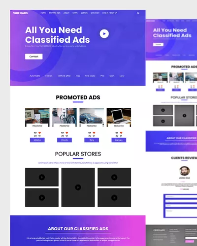 Videoads – Digital Marketing Ads Website Template