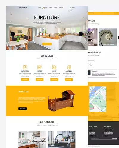 Vintagefur – Furniture Shop Website Template