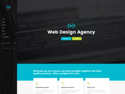 Genius - Free Digital Agency Responsive Template