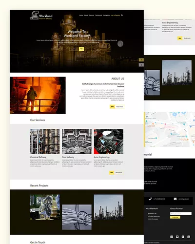 Workland - Free Industrial Factory HTML Template