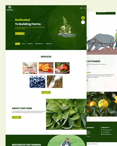 Xofram – Agriculture Farm HTML template