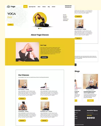 Yoga – Yoga Class Website Template