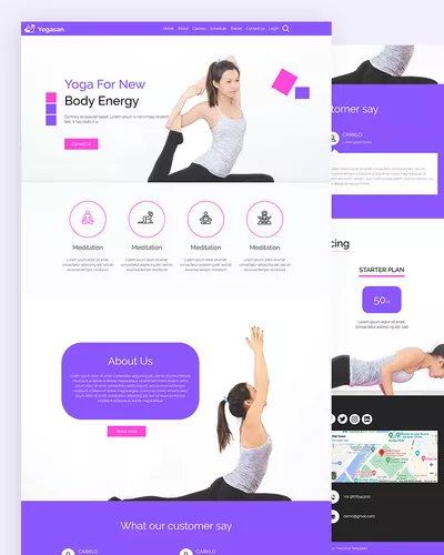 Yogasan – Yoga Website template