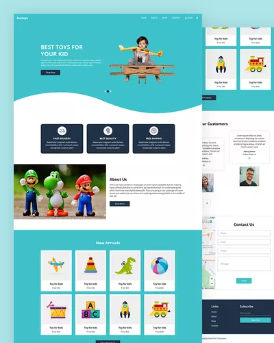 Zoutoys - Toys HTML Template for Website