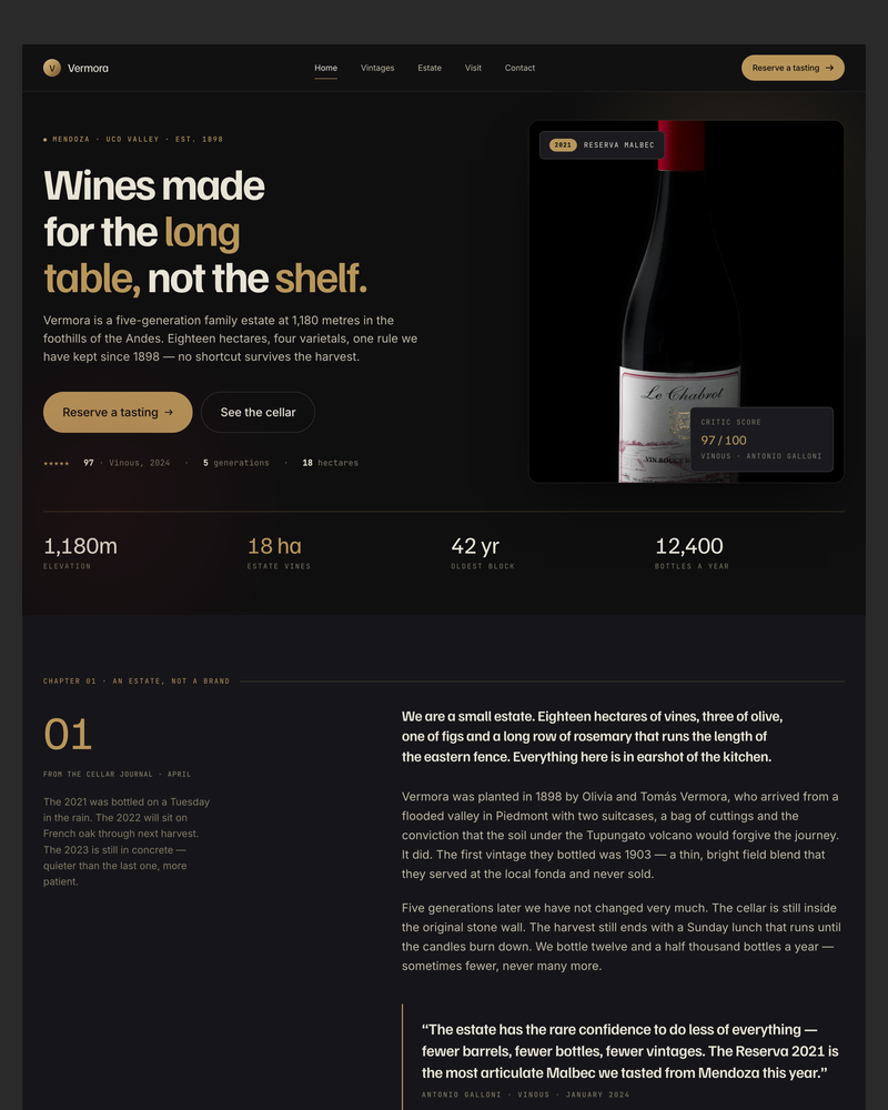 Vermora — Boutique Winery & Estate HTML Template