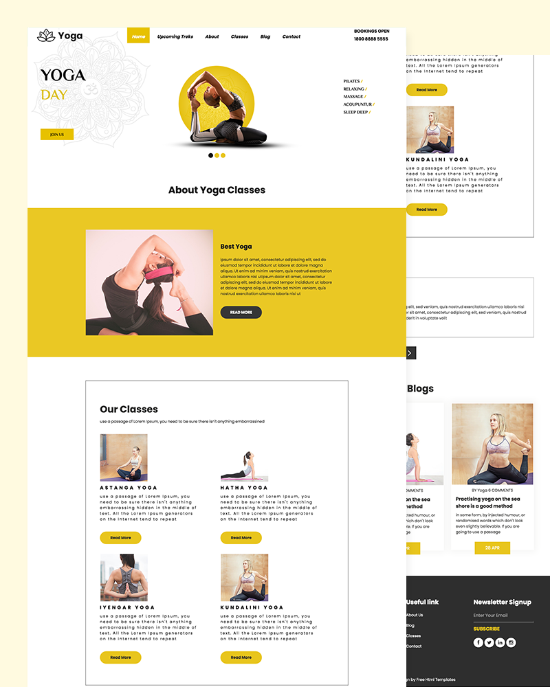 Yoga – Yoga Class Website Template