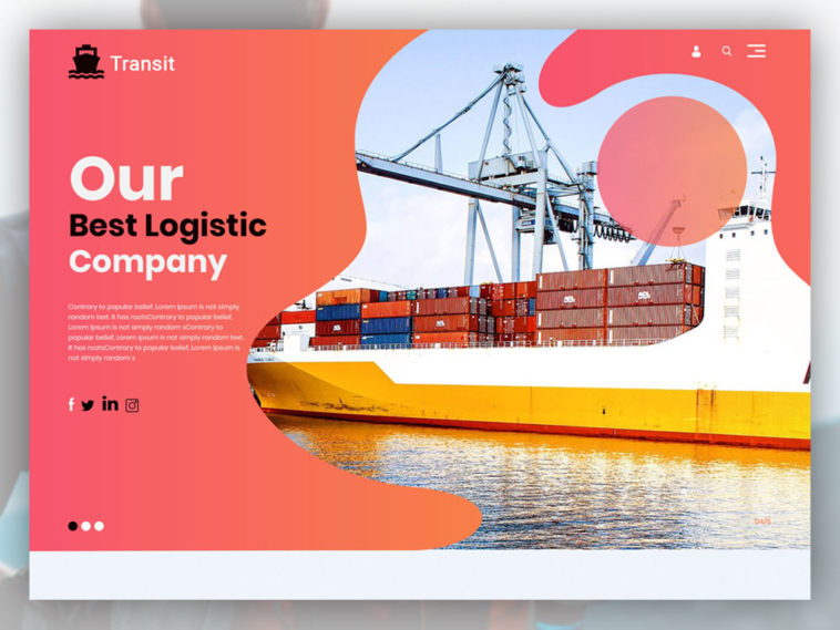 Free Logistic Company PSD Template