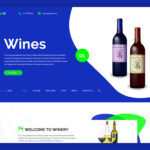 Free Wine Shop PSD Template