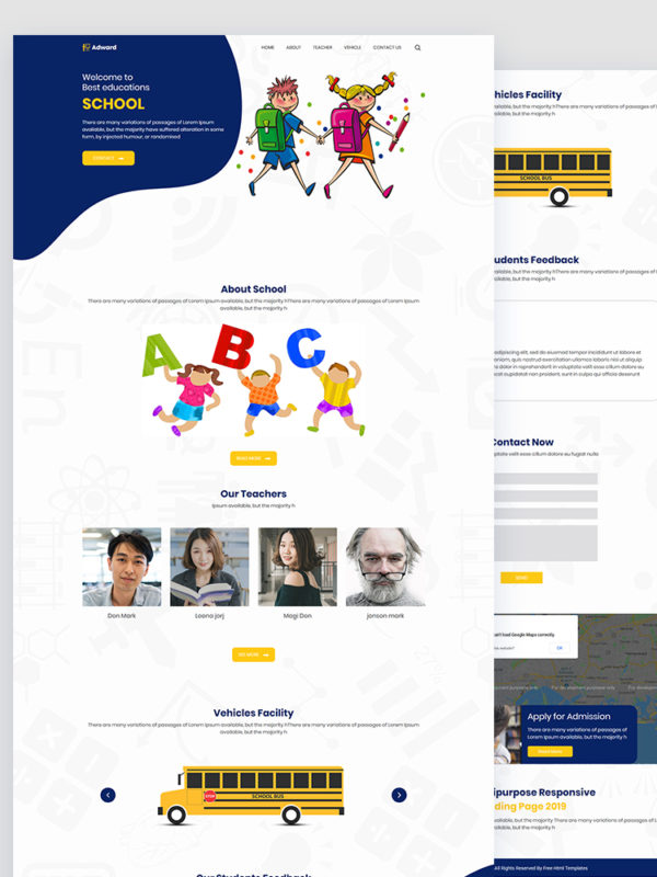Education Website Templates Free Download