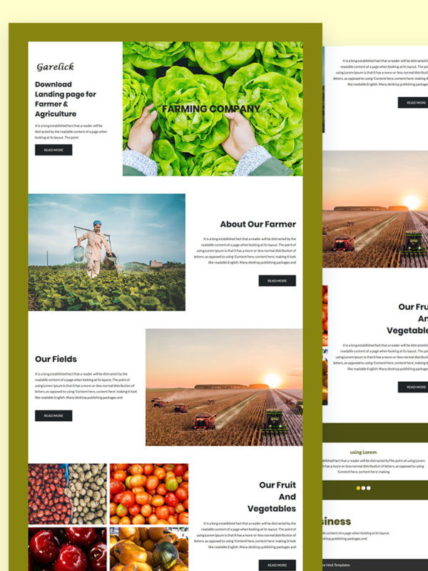 Farm & Agriculture HTML Templates Free
