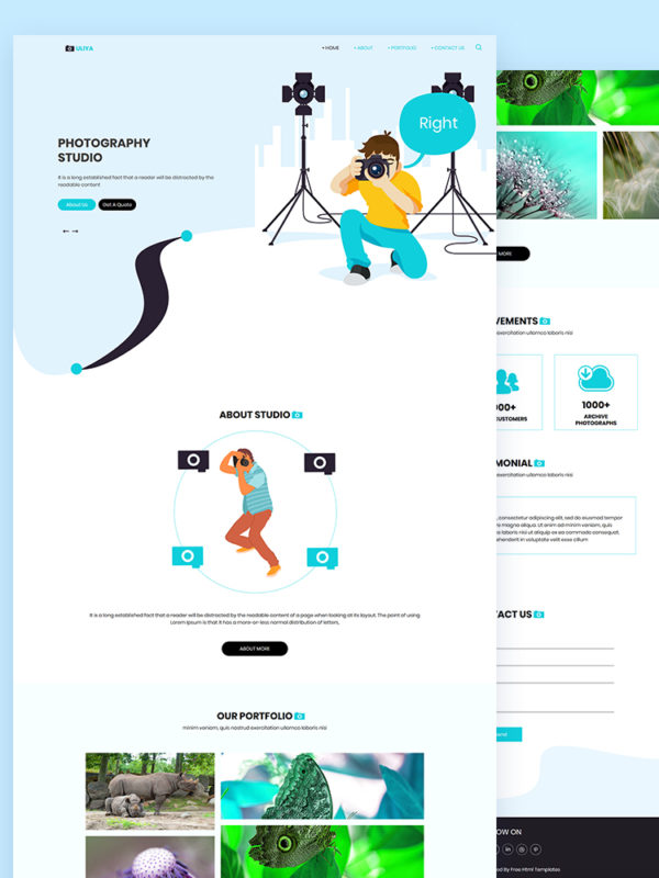 Uliya - Photography Studio Html Template blank - Uliya - Photography Studio Html Template