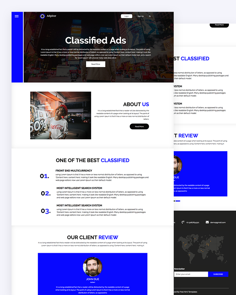 Adpitor - Classified Ads HTML Template