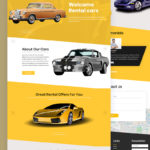 Rental Car Website Template Free Download