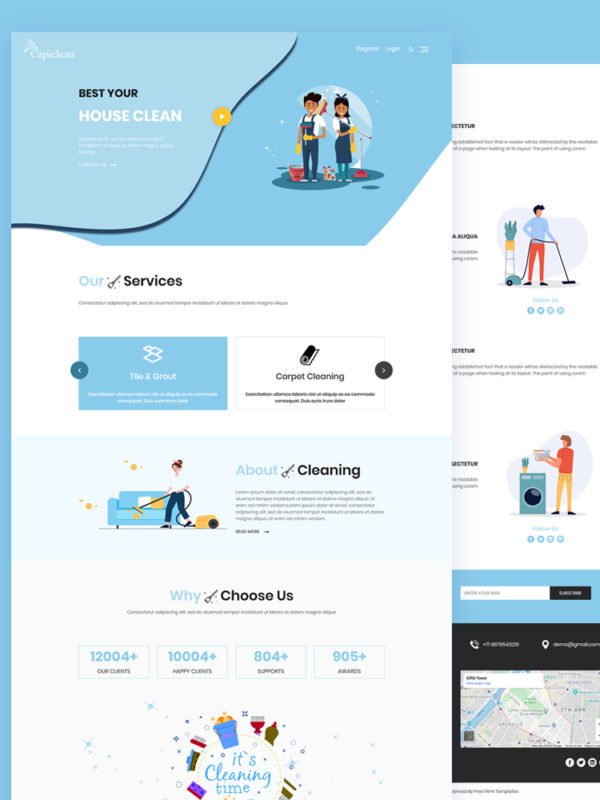 Capiclean - House Clean HTML Template blank - Capiclean - House Clean HTML Template