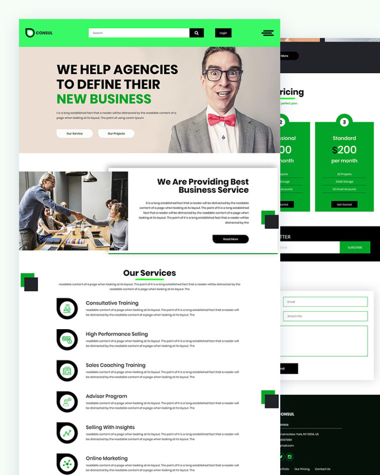 Agency PSD Template Free Download