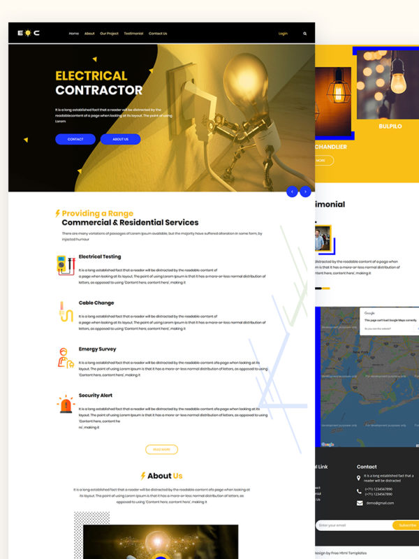 EOC - Electrical Service HTML Template blank - EOC - Electrical Service HTML Template
