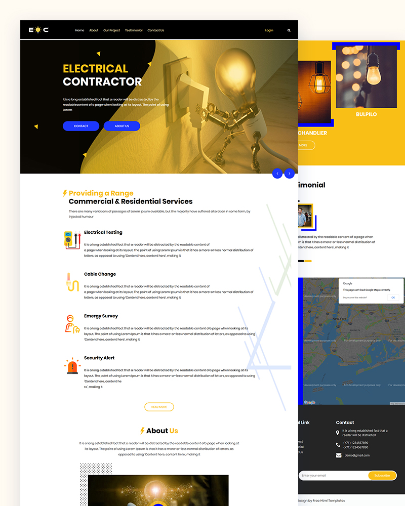EOC – Electrical Contractor PSD Template