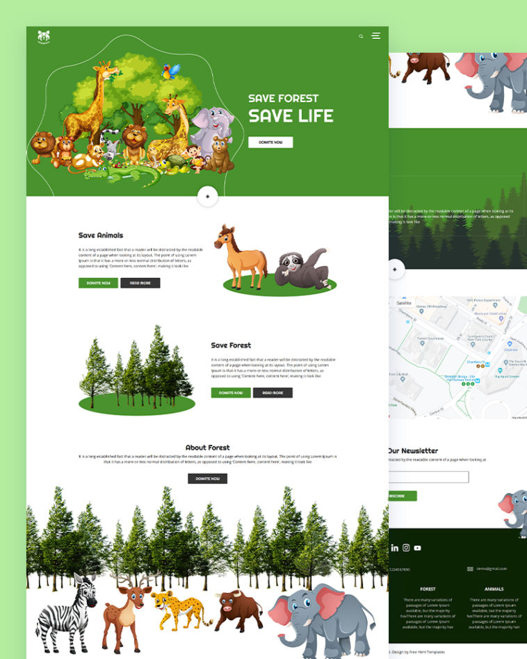 Forest Website Template Free Download