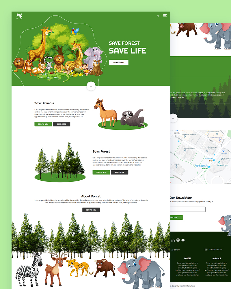 Foanimal – Forest Website Template