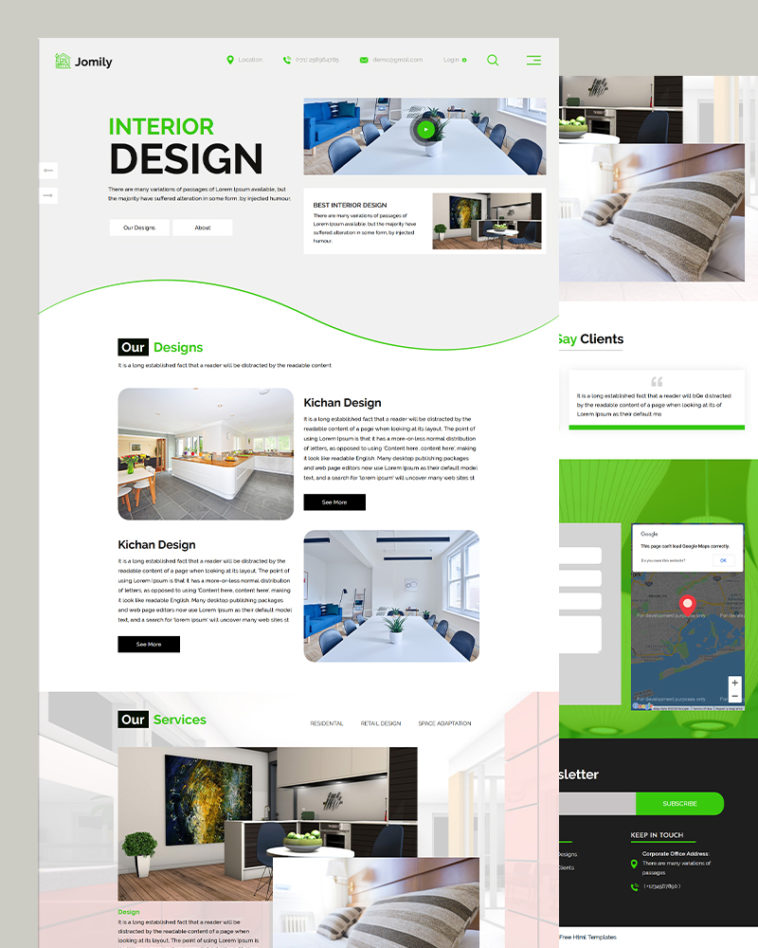Interior Design HTML Template Free Download