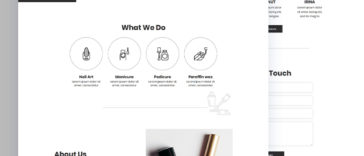 Nail Saloon PSD Template Free Download