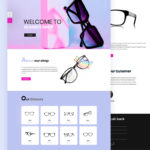 Eyeglasses Shop PSD Template Free