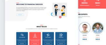 Financial PSD Template Free Download