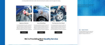 Car Clean Service Website Template