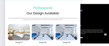 One page Interior Website Template