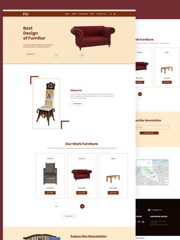 Fiu - Furniture PSD Template 7 fiu