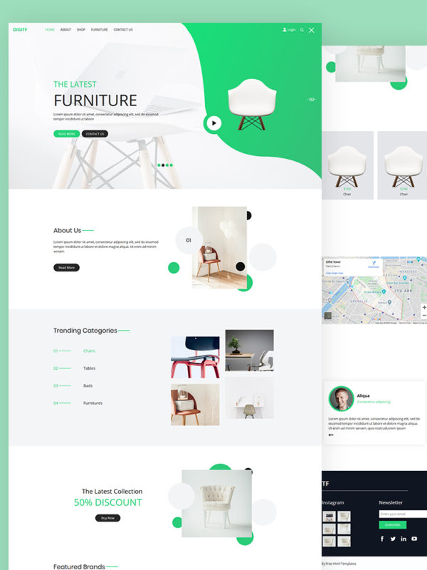 Free eCommerce Website Template