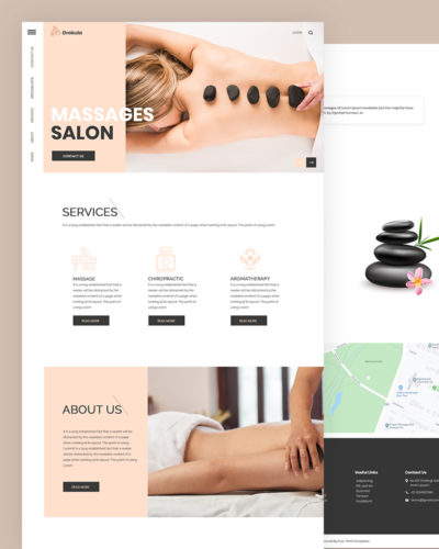 SPA and Salon HTML Template Free