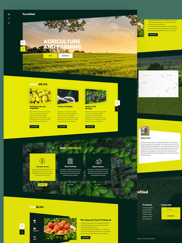 Farm & Agriculture HTML Templates Free