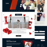 Settle - Wedding couple PSD Template 5 settle