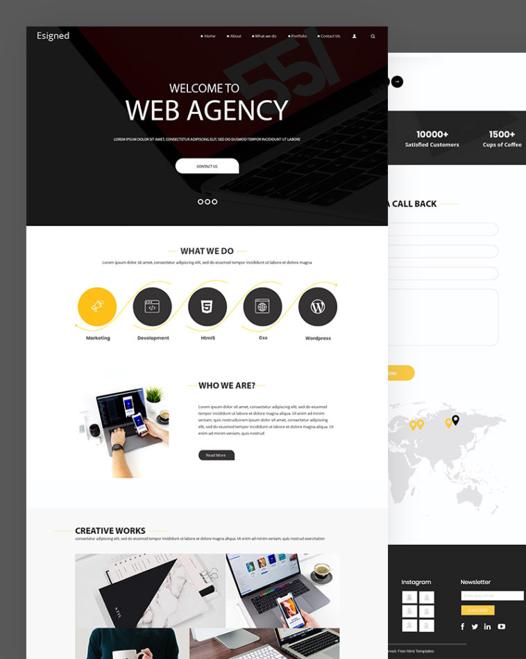 Esigned Simple Web Agency Website Template