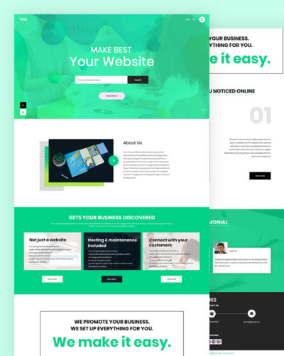 New Website PSD Template Free Download