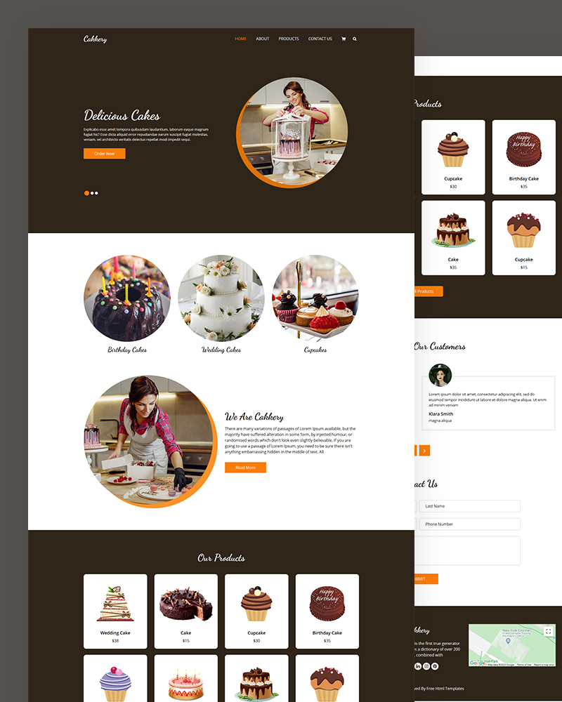Cake Website Design designs, themes, templates and downloadable graphic  elements on Dribbble