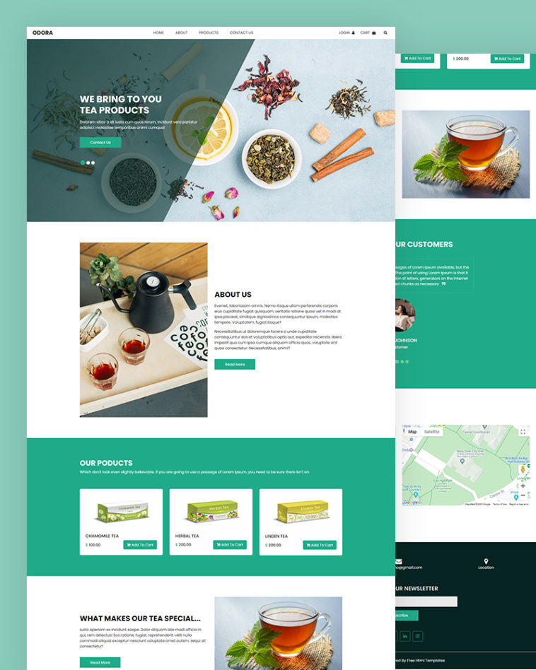 Odora – Tea Product HTML Template