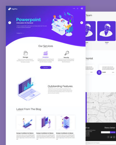 PowerPoint PSD Template Free