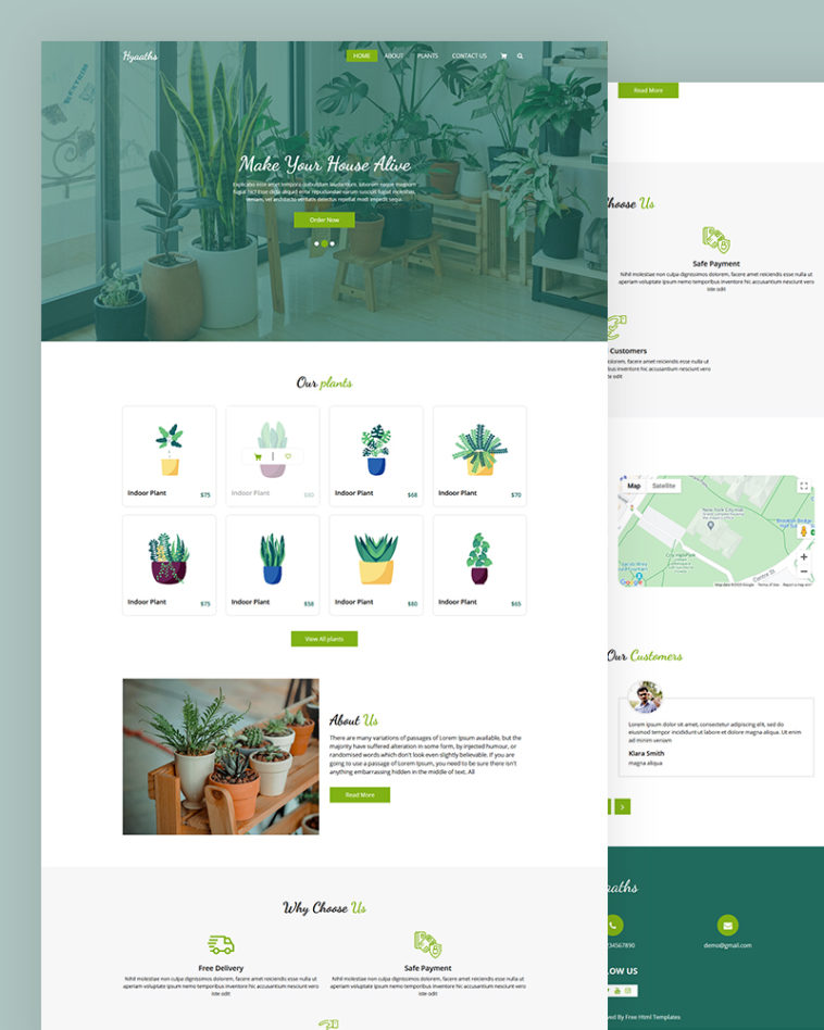 House Plant HTML5 Template Free Download