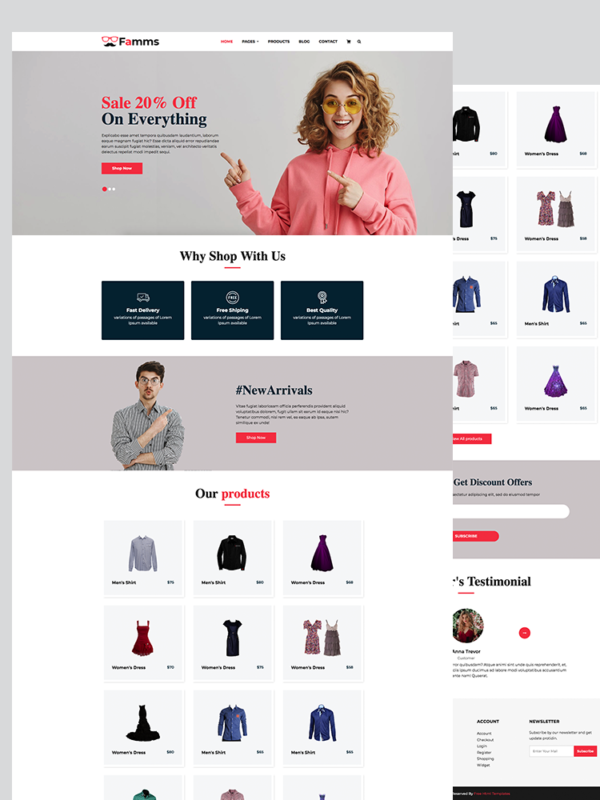 Ecommerce Template Css Free Download