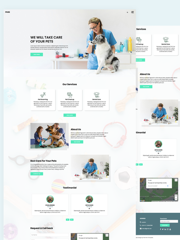 Pet Shop Website Template Free Download - HTML Codex