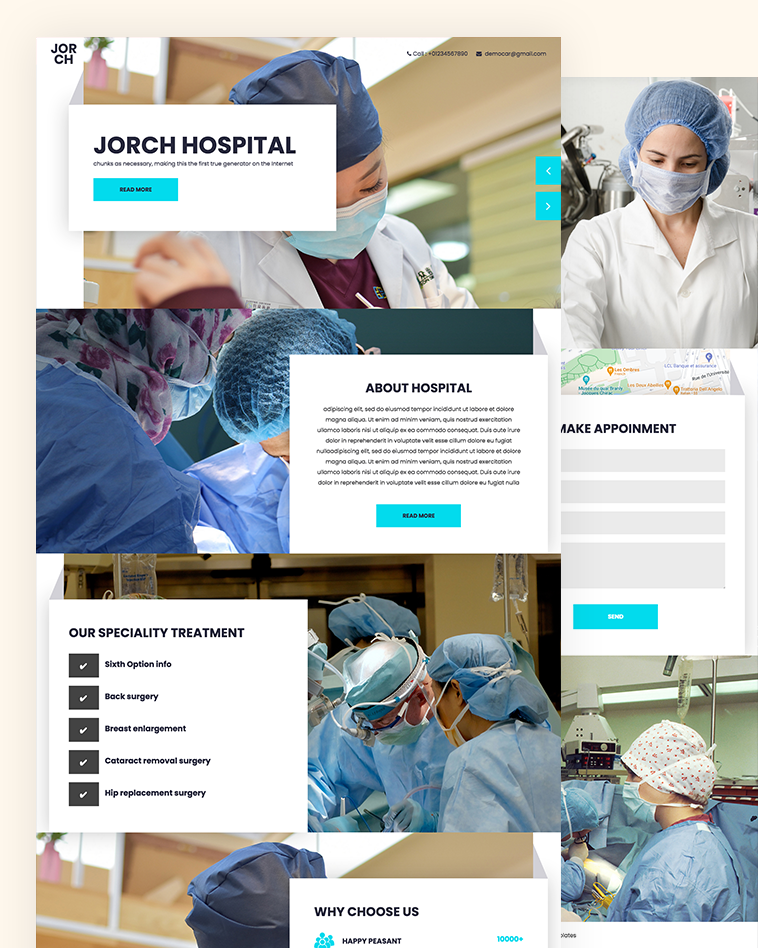 Hospital Website Template Free Download