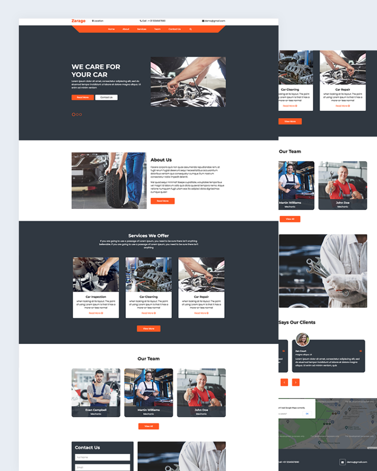 Mechanical HTML Template Free Download