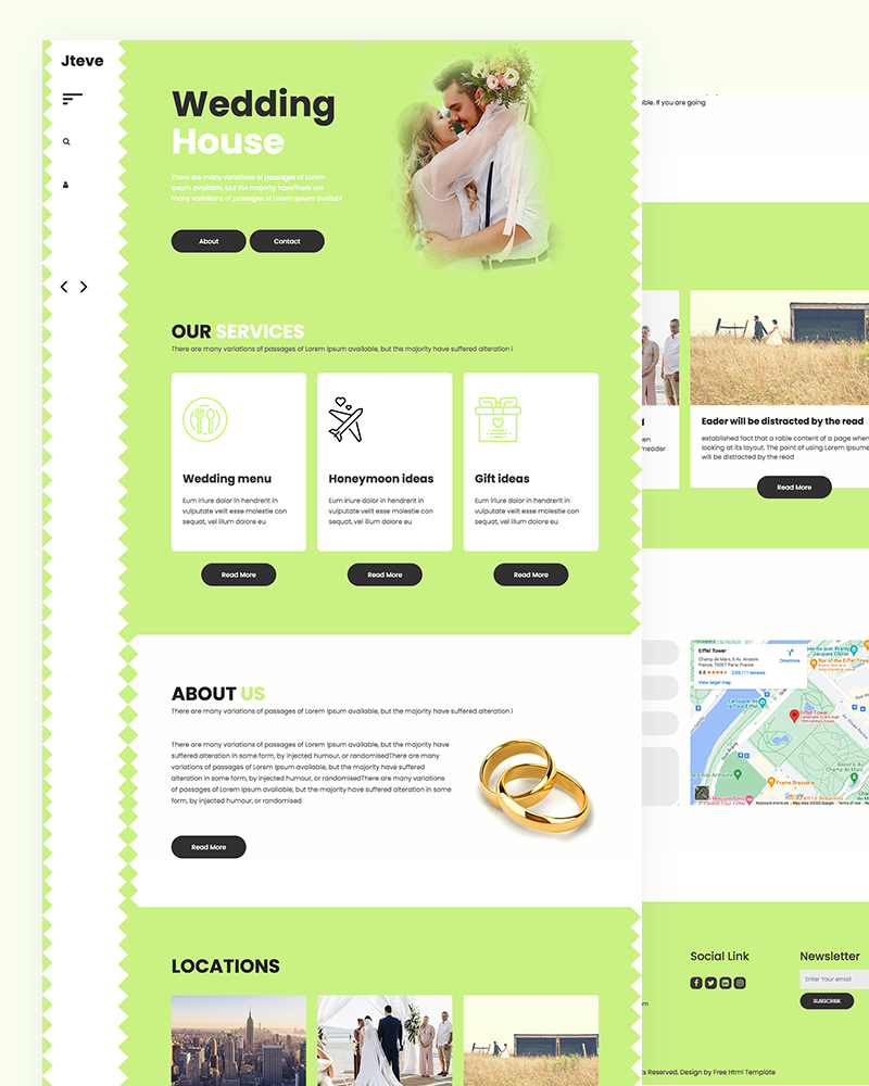 Jteve – Wedding House HTML Template