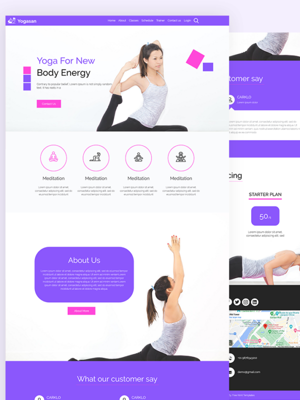 Yogasan – Yoga Website template 4 yogasan