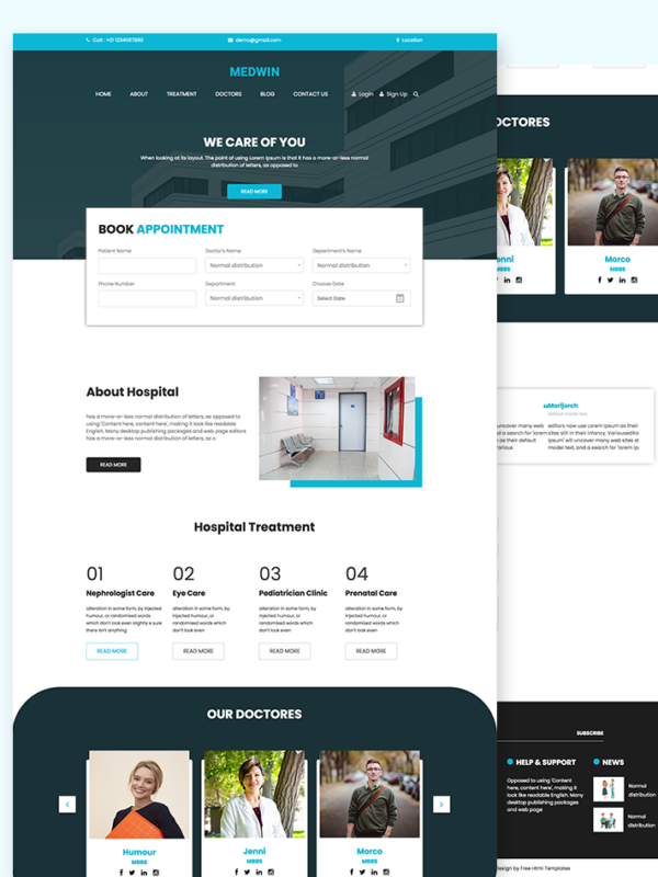 medical-and-hospital-html-templates-free